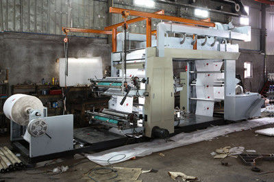 Çin Auto Four Color Flexo Printing Machine Double Adhesive Paper Printing Press Tedarikçi