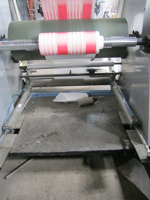 Çin Çözücü Sarıcı Hidrolik 4 Renk Plaka / Kağıt Çanta Baskı Makinesi Tedarikçi