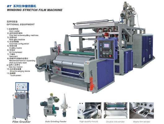 Çin Full Automatic PE Film Extrusion Equipment , 220V Blown Film Machine Tedarikçi